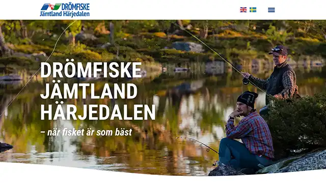 Hemsida för Drömfiske Jämtland Härjedalen