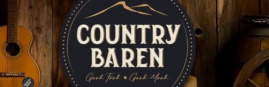 Logotyp och grafisk profil för Countrybaren