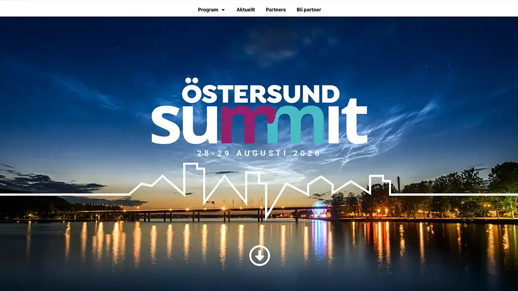 Hemsida för Östersund Summit